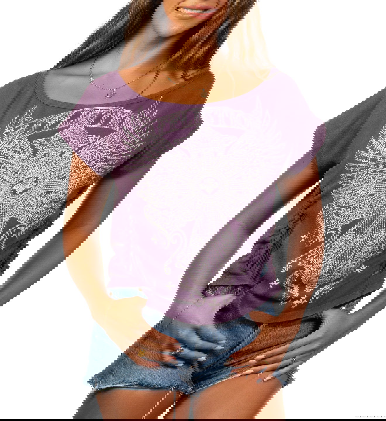Westchester Wide Neck Tee - Affliction Clothing